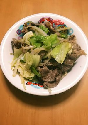 豚肉とキャベツ、もやしの野菜炒め-レシピのメイン写真