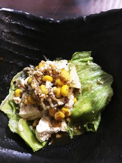 豆腐としらすとコーンのサラダ-レシピのメイン写真