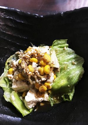 豆腐としらすとコーンのサラダ-レシピのメイン写真