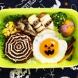 秋のロコモコ弁当☆ハロウィンキャラ弁