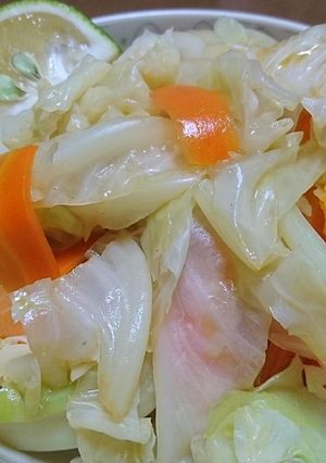 かぼす香る茹でキャベツの和え物-レシピのメイン写真