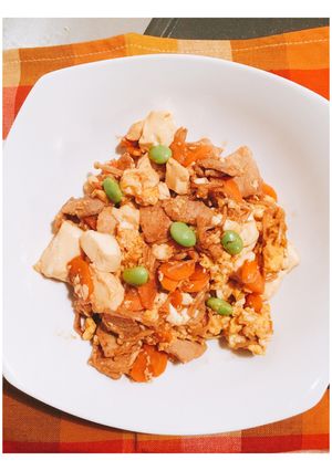 ごはんにもお酒にも合う♪豆腐チャンプル✨-レシピのメイン写真