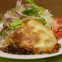 ひき肉とかぼちゃのチーズ焼き-レシピのメイン写真