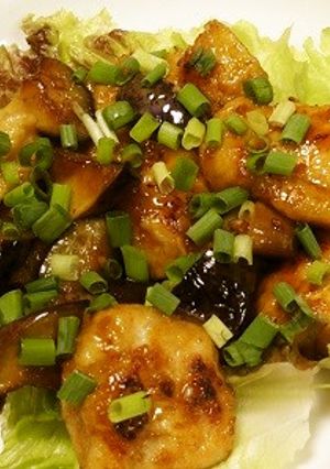 鶏肉となすの香味じょうゆ-レシピのメイン写真