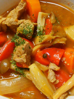 豚ヒレ肉と きのこのサルサソース煮込み♪-レシピのメイン写真