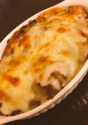 カレーの残りで★じゃがいも焼きカレー-レシピのメイン写真