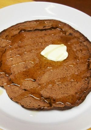 強力粉と豆腐のココアパンケーキ♪-レシピのメイン写真