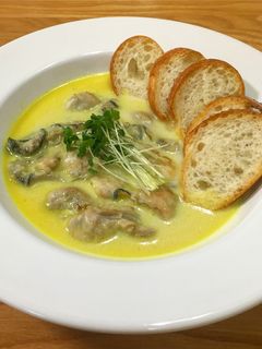 牡蠣のミルクスープ-レシピのメイン写真