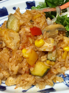 野菜いっぱいのチキンピラフ♫-レシピのメイン写真
