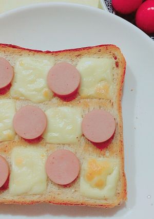 なんだかおしゃれなチェックトースト♡-レシピのメイン写真