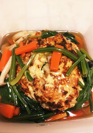 ふわふわ豆腐ハンバーグ和風あんかけ-レシピのメイン写真