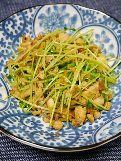 簡単!アジと豆苗の香味炒め-レシピのメイン写真