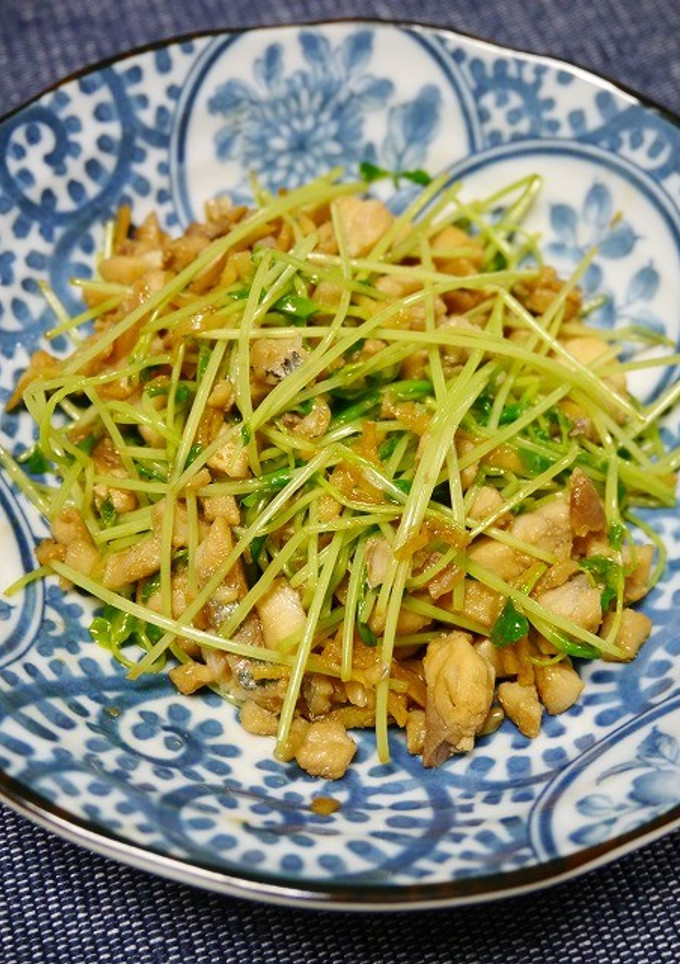 簡単！アジと豆苗の香味炒め-レシピのメイン写真