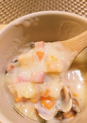 茅乃舎の野菜だしを使ったクラムチャウダー-レシピのメイン写真