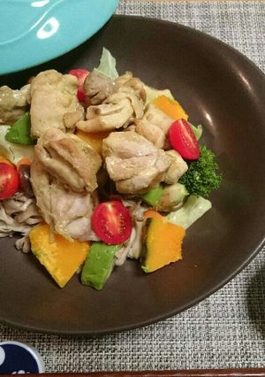 簡単☆グリーンカレーの温野菜サラダ-レシピのメイン写真