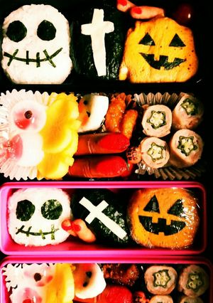 娘のハロウィンキャラ弁-レシピのメイン写真