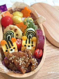 卵焼き☆リス☆簡単♩遠足弁当♫キャラ弁-レシピのメイン写真