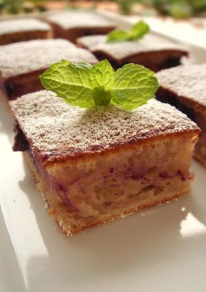 フライパンで作るカシスチーズケーキ-レシピのメイン写真