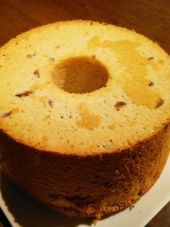 秋の栗のシフォンケーキ-レシピのメイン写真