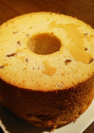 秋の栗のシフォンケーキ-レシピのメイン写真