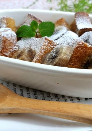 心躍る♪カフェオレ バナナパンプディング-レシピのメイン写真