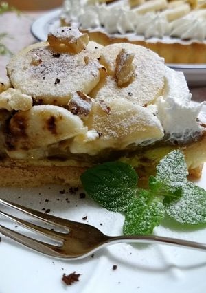 カフェオレクリームとバナナのタルト-レシピのメイン写真