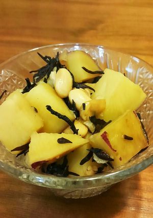 女子力UP☆さつま芋と大豆のほくほく煮-レシピのメイン写真