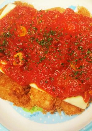 鶏肉のチーズガーリックトマトソース-レシピのメイン写真