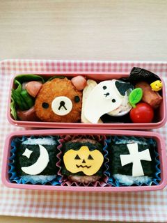 コリラおばけのハロウィン弁当♪栄養士ママ-レシピのメイン写真