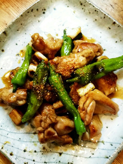 鶏股肉の焼き鳥風柚子七味をかけて-レシピのメイン写真
