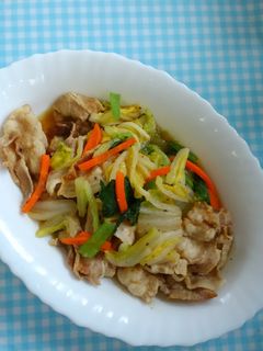 白菜たっぷり!豚バラ炒め♪-レシピのメイン写真