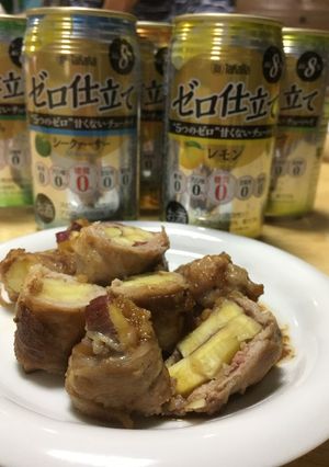 サツマイモの豚肉ロール♪-レシピのメイン写真