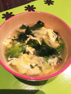 キャベツとワカメの卵スープ-レシピのメイン写真