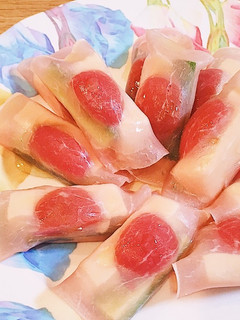 おつまみや前菜に★豆腐の生ハム巻き-レシピのメイン写真