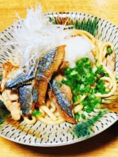 低糖質オフ!さっぱり☆秋刀魚の焼きうどん-レシピのメイン写真
