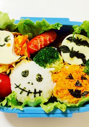 簡単♪ハロウィン キャラ弁☆-レシピのメイン写真