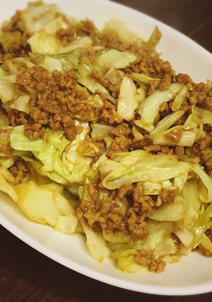 キャベツとひき肉の味噌炒め-レシピのメイン写真