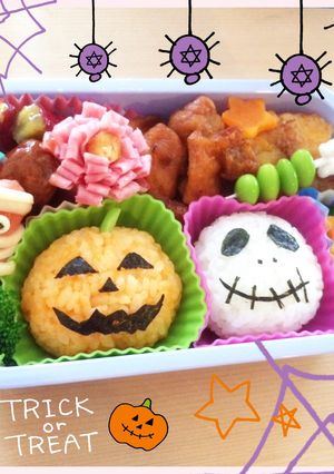 にぎやか☆ハロウィンキャラ弁☆お弁当-レシピのメイン写真