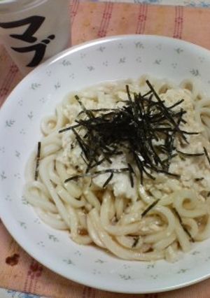 あっさりヘルシー♪冷やしお豆腐うどん-レシピのメイン写真