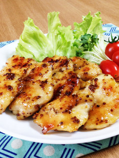 鶏むね肉のハニーマスタードチキン-レシピのメイン写真