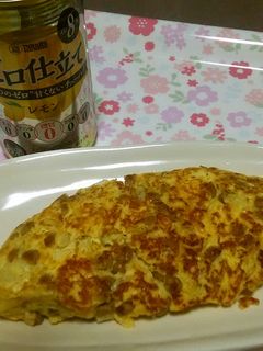 納豆チーズオムレツ-レシピのメイン写真