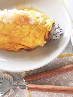 納豆と大根おろしの和風オムライス-レシピのメイン写真