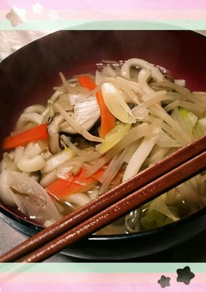 ダシダの具沢山煮込みうどん-レシピのメイン写真