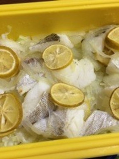 100円レシピ☆鱈と白菜のレンジ蒸し-レシピのメイン写真