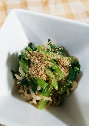 小松菜と切り干し大根の韓国風和え物-レシピのメイン写真