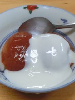 柿のヨーグルトかけ-レシピのメイン写真