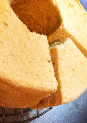ふわふわ米粉のメープルシフォンケーキ♪-レシピのメイン写真