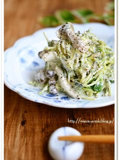 豆苗としめじのごまマヨ和え【作り置き】-レシピのメイン写真