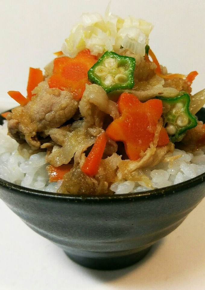 豚肉と野菜のしぐれ煮“のっけ丼”-レシピのメイン写真