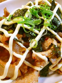 パパッと簡単☆豚キムチマヨ丼-レシピのメイン写真
